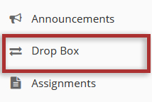 To access this tool, select DROP BOX from the Tool Menu in your site.