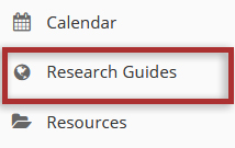 Screenshot of OWL Research Guides tool.