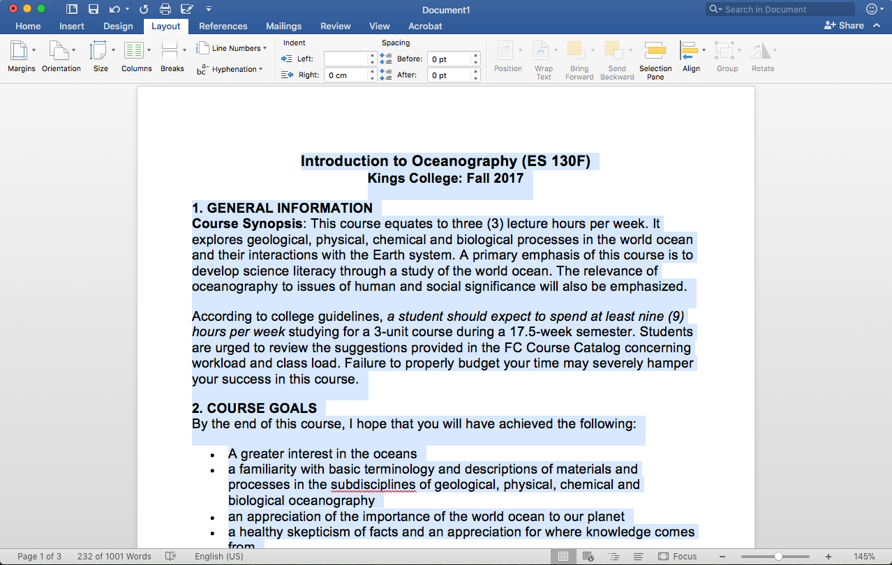 Screenshot of of a word document with the text highlighted.