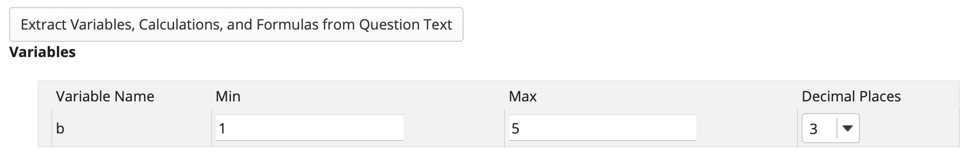 Define ranges of variable values.