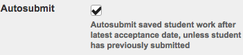 Autosubmit.