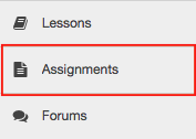Click to enlarge To access this tool, select Assignments in the Tool Menu of your site.