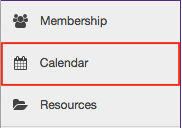 Click to enlarge To access this tool, select Calendar from the Tool Menu of your site.